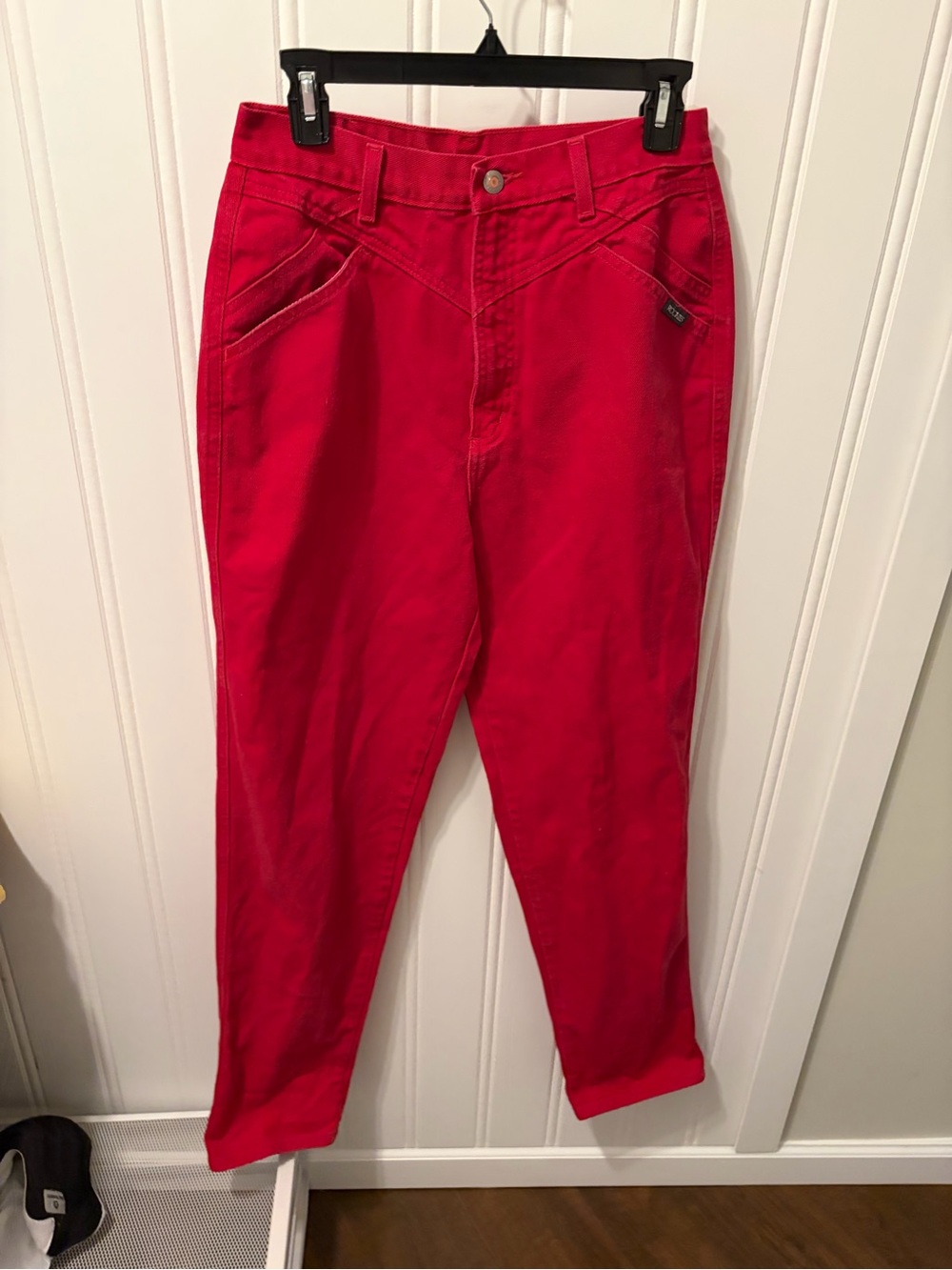 Vtg 90s Rockies Red High Waisted Western Jeans Bare Back